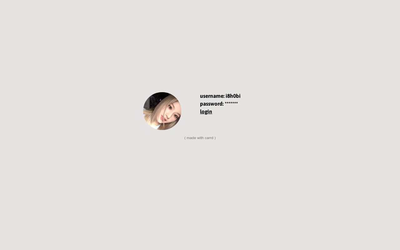 Carrd profile picture for @teamo